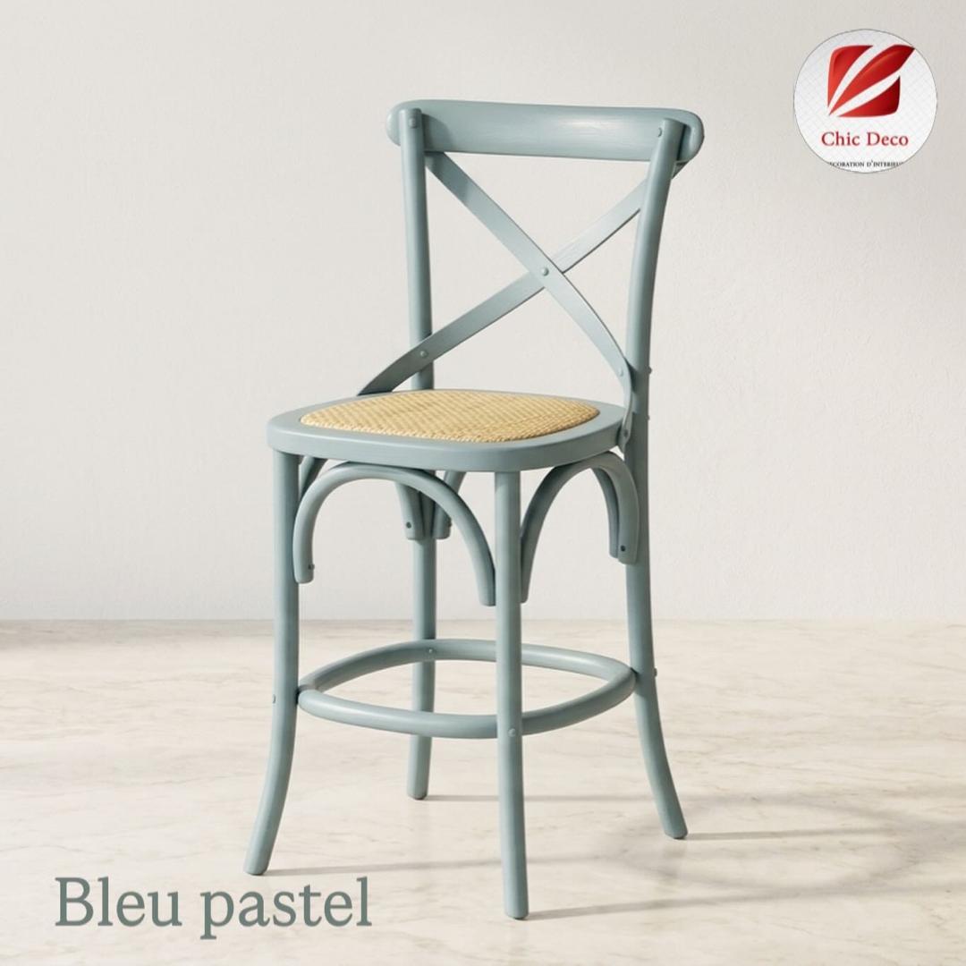 Chaise Bistrot haute couleur laqué - Image 5