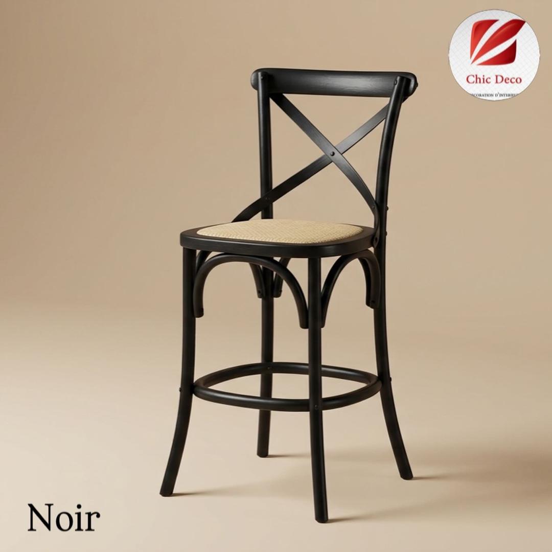 Chaise Bistrot haute couleur laqué - Image 6