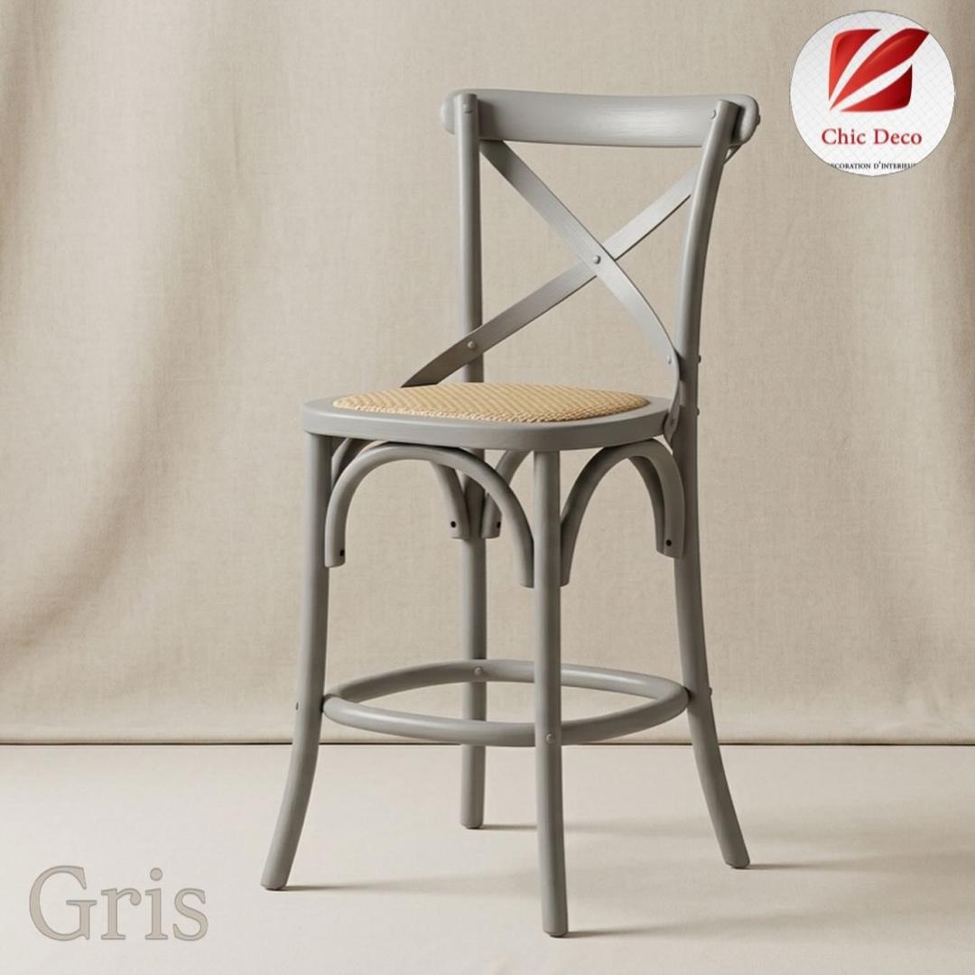Chaise Bistrot haute couleur laqué - Image 4