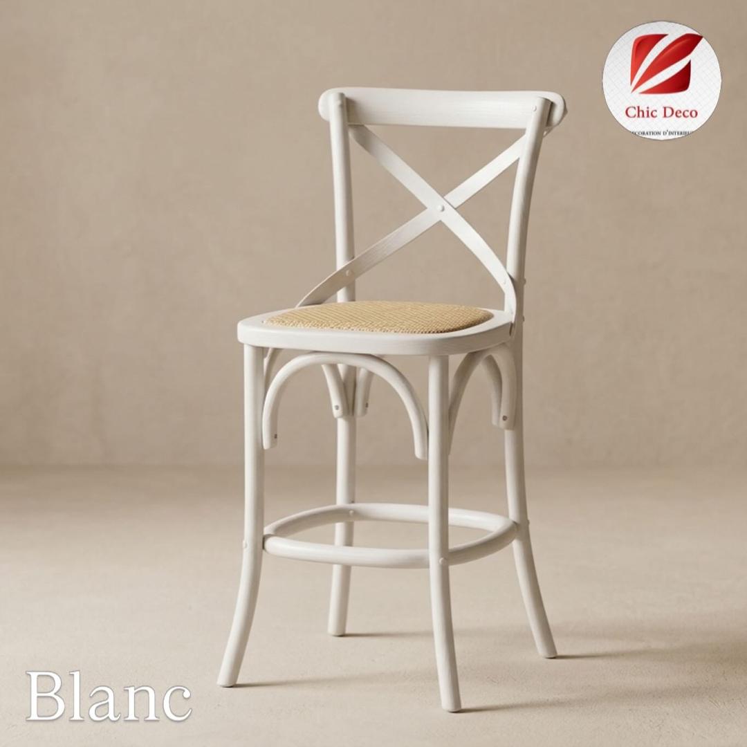 Chaise Bistrot haute couleur laqué - Image 3