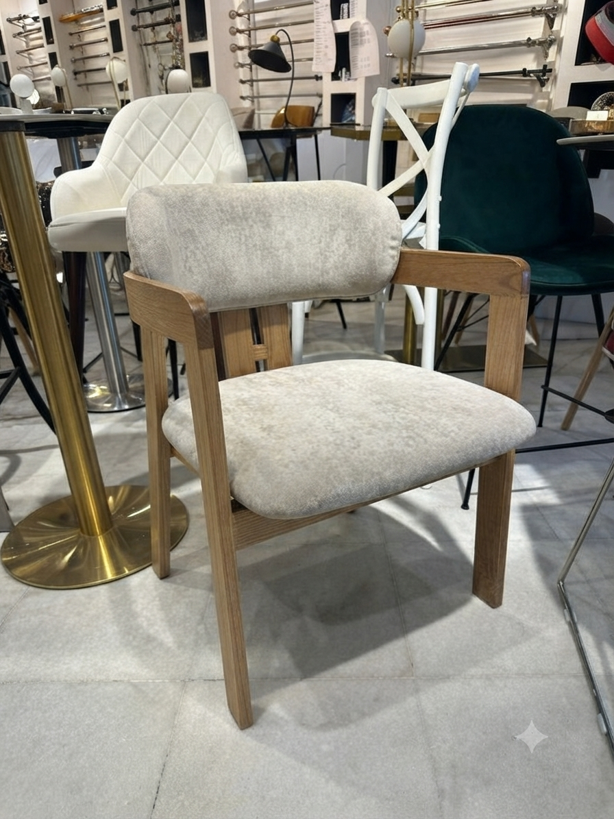 Chaise de salle à manger moderne avec accoudoirs - Image 2