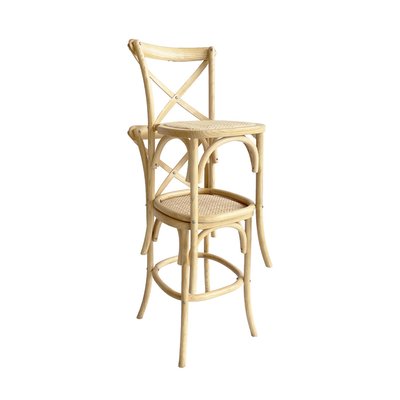 Tabouret de bar Crossback en Frêne Massif – L'Élégance Bistrot Réinventée - Image 6